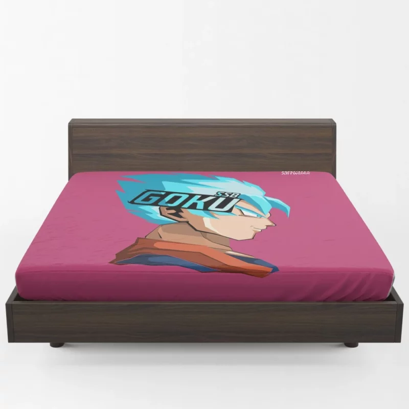 Goku Evolution Super Saiyan Blue Anime Fitted Sheet 1