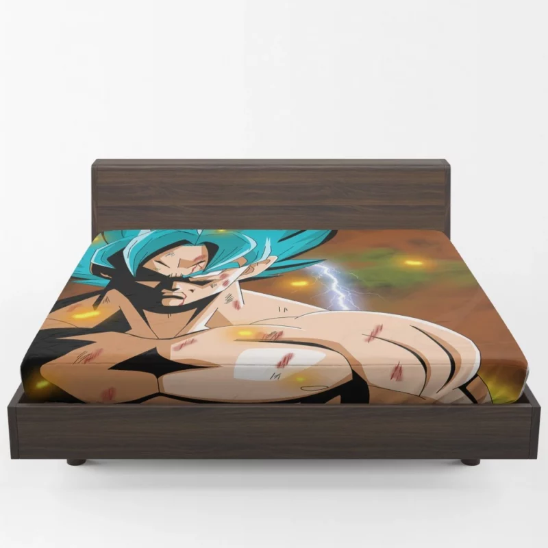 Goku Form Unveiled and Mastered Anime Fitted Sheet 1