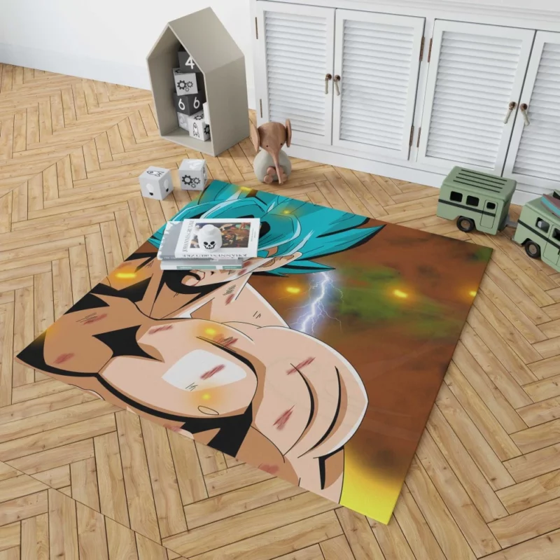 Goku Form Unveiled and Mastered Anime Rug 1