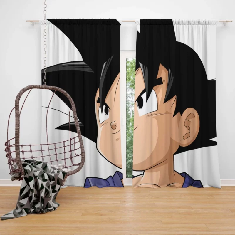 Goku GT Journey Galactic Exploration Anime Curtain