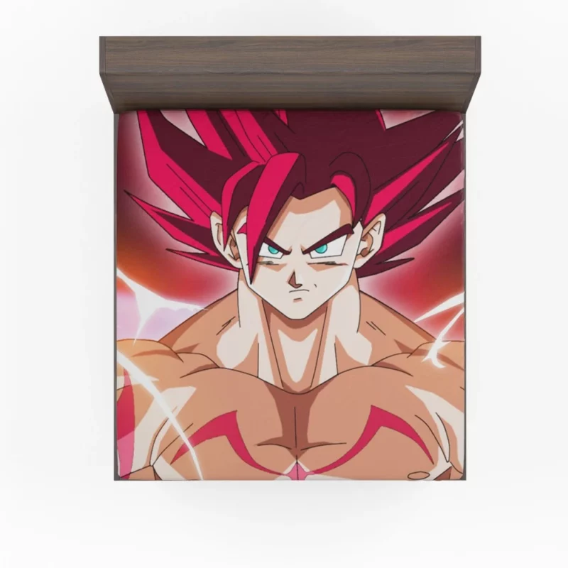 Goku Godly Awakening Unprecedented Power Anime Fitted Sheet