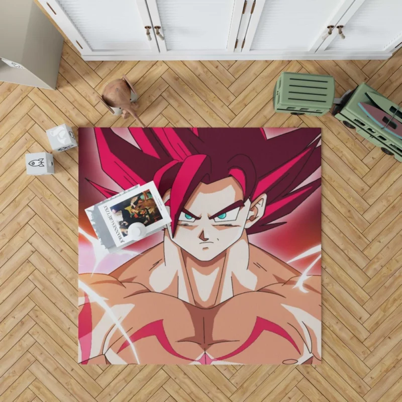 Goku Godly Awakening Unprecedented Power Anime Rug