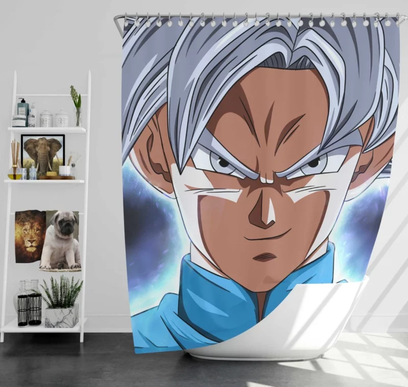 Goku Grand UI Form Supreme Mastery Anime Shower Curtain