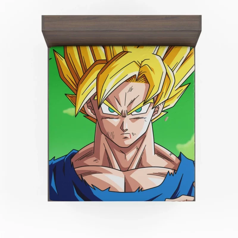 Goku Heroic Journey Unforgettable Saga Anime Fitted Sheet