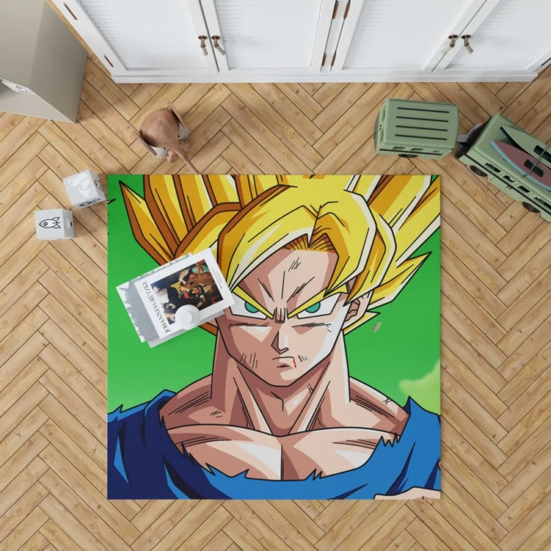 Goku Heroic Journey Unforgettable Saga Anime Rug