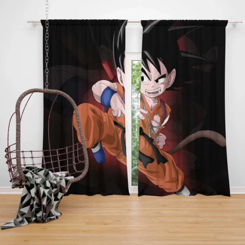 Goku Iconic Hero of Dragon Ball Anime Curtain