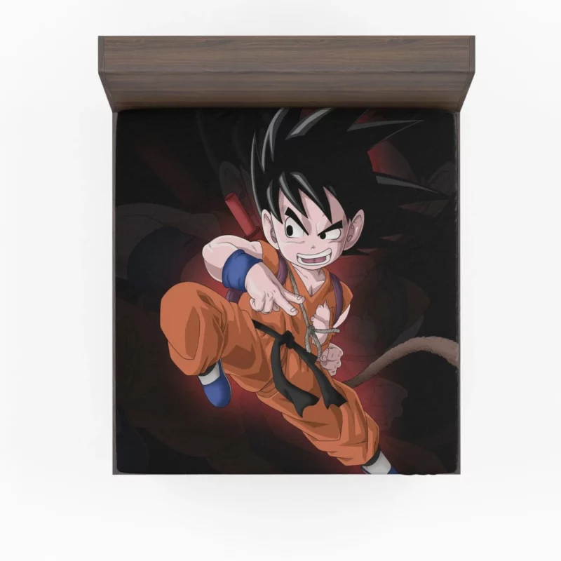 Goku Iconic Hero of Dragon Ball Anime Fitted Sheet