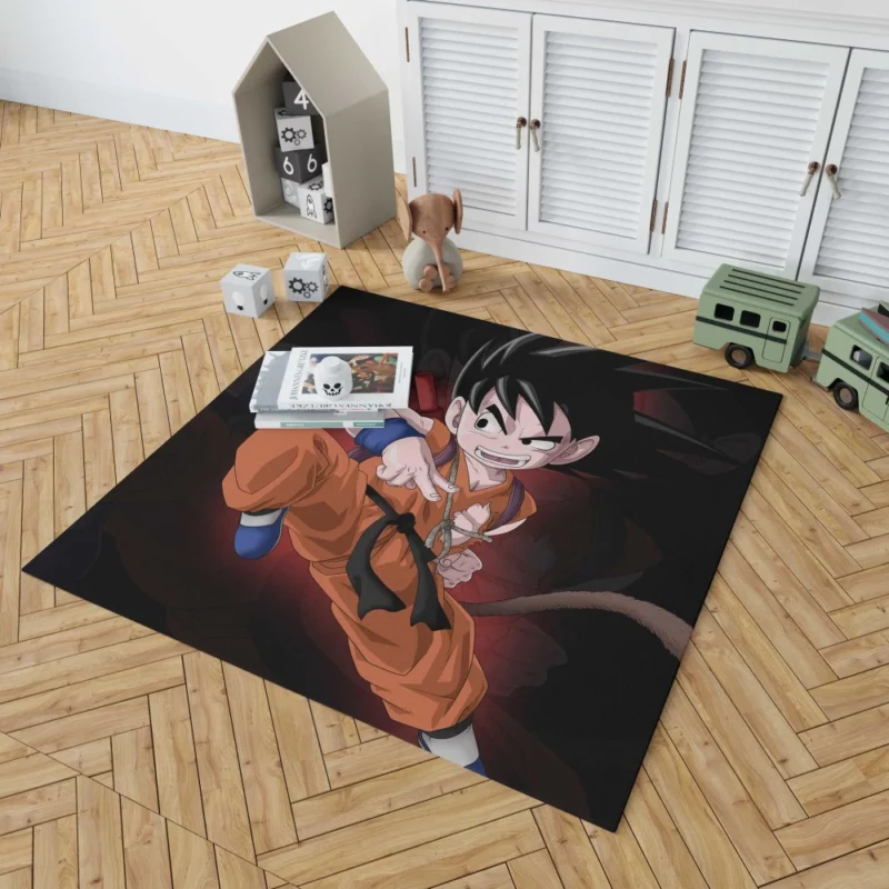Goku Iconic Hero of Dragon Ball Anime Rug 1