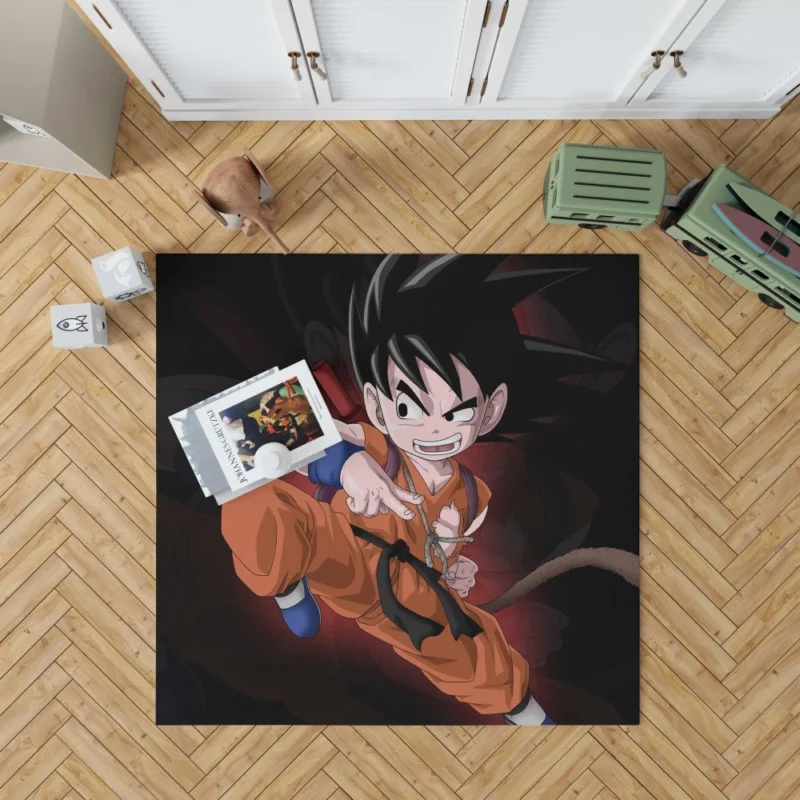 Goku Iconic Hero of Dragon Ball Anime Rug