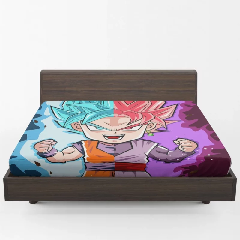 Goku Intense Battle of Wills Anime Fitted Sheet 1