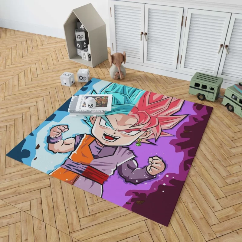 Goku Intense Battle of Wills Anime Rug 1