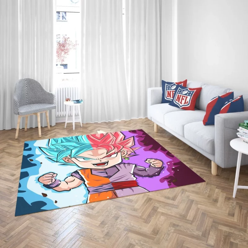 Goku Intense Battle of Wills Anime Rug 2