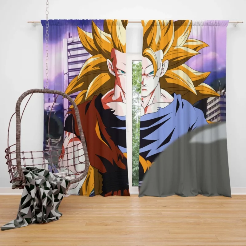 Goku Journey in Dragon Ball Z Kai Anime Curtain