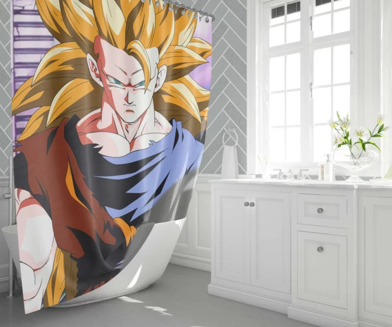 Goku Journey in Dragon Ball Z Kai Anime Shower Curtain 1