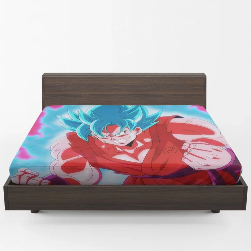 Goku Kaioken Mastery Unleashed Power Anime Fitted Sheet 1