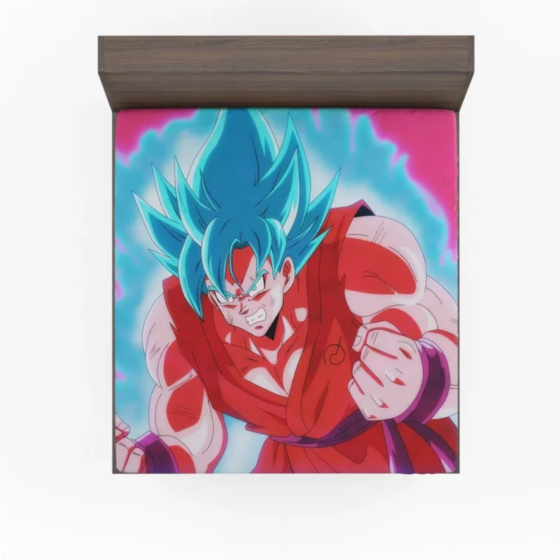 Goku Kaioken Mastery Unleashed Power Anime Fitted Sheet