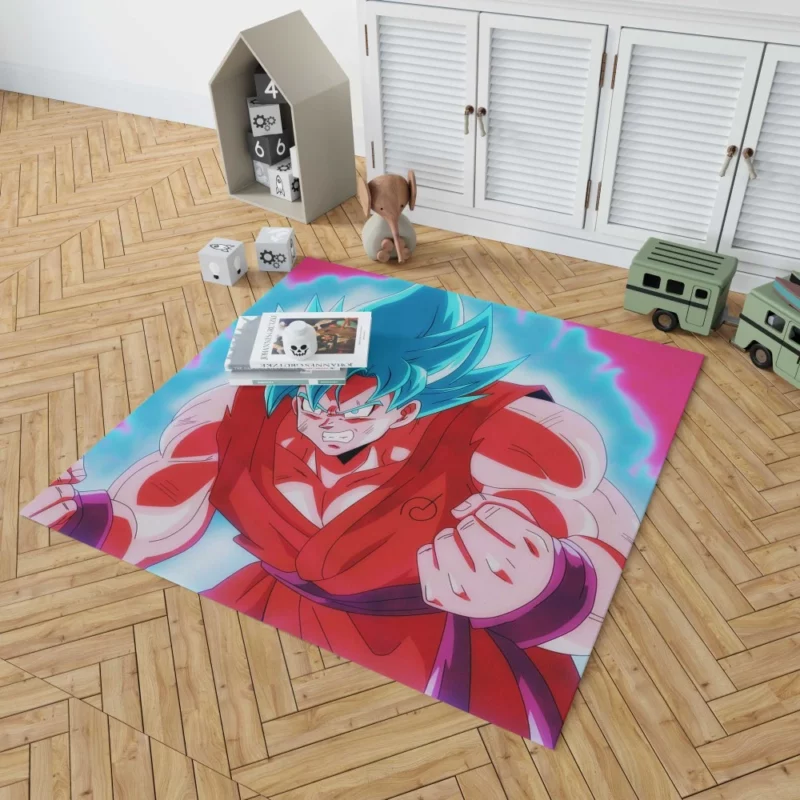 Goku Kaioken Mastery Unleashed Power Anime Rug 1