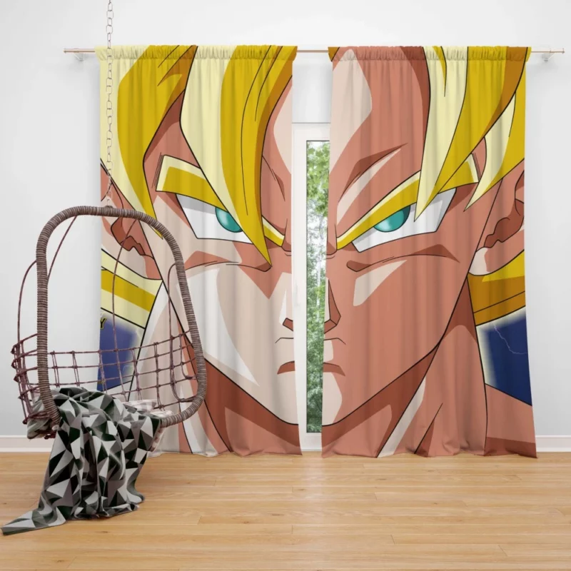 Goku Legendary SSJ Unstoppable Force Anime Curtain