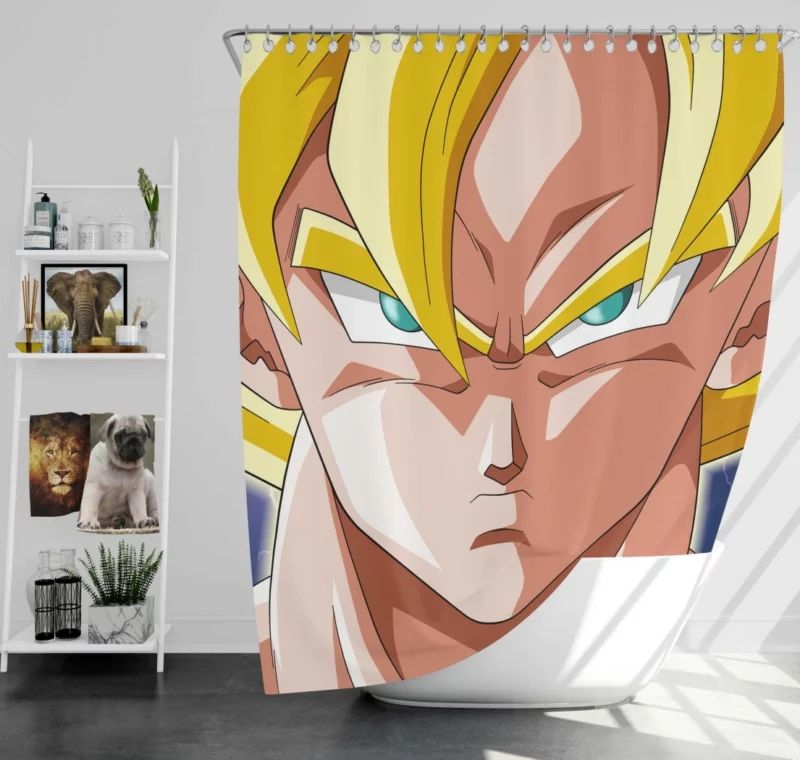 Goku Legendary SSJ Unstoppable Force Anime Shower Curtain