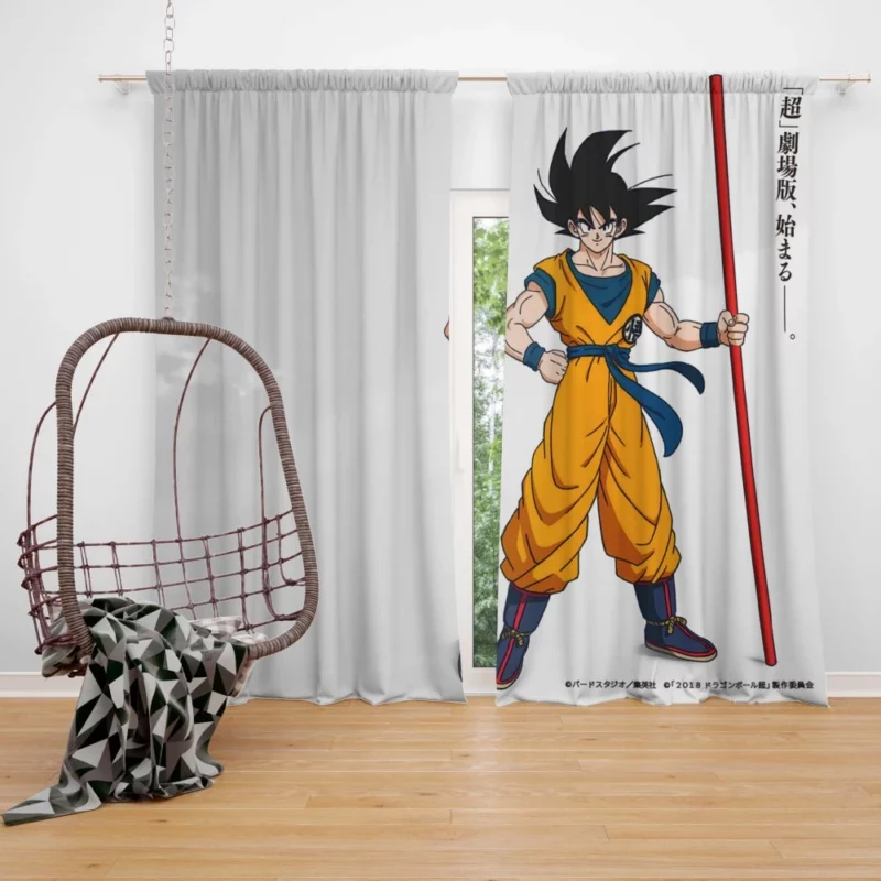 Goku Movie Adventure Legendary Quest Anime Curtain