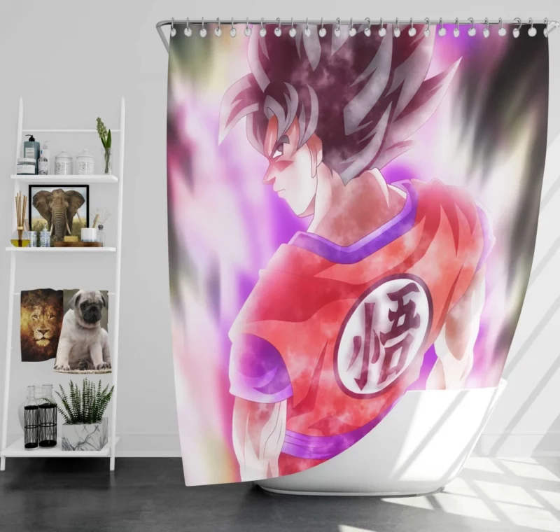 Goku Mythic Battle Chronicles Anime Shower Curtain