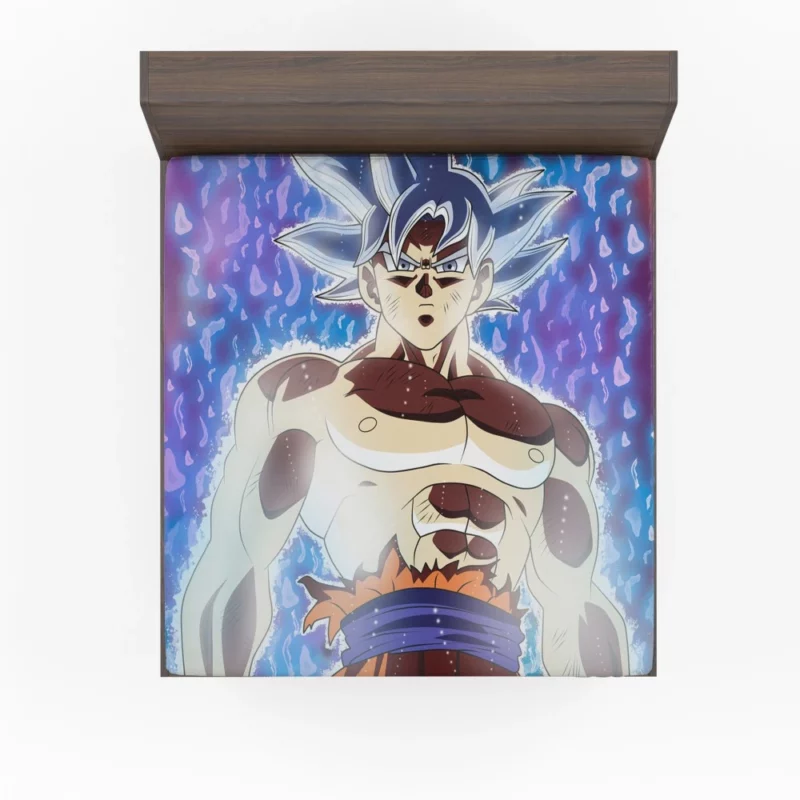 Goku Perfect UI Unmatched Mastery Anime Fitted Sheet