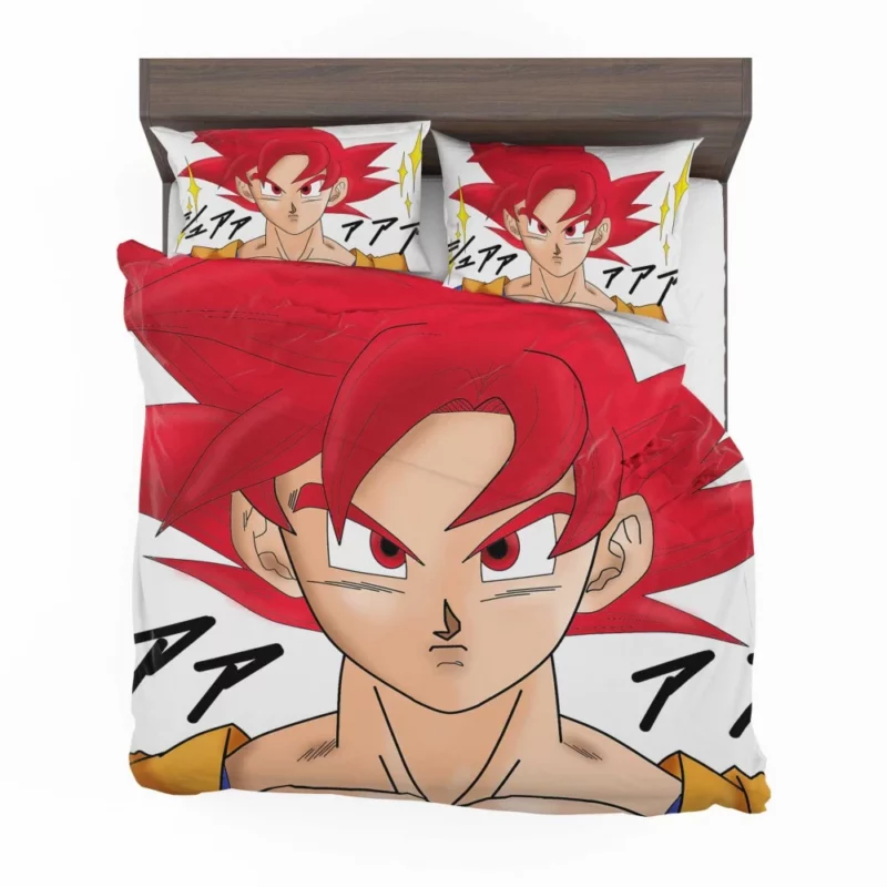 Goku SSJ God Power Divine Might Anime Bedding Set 1