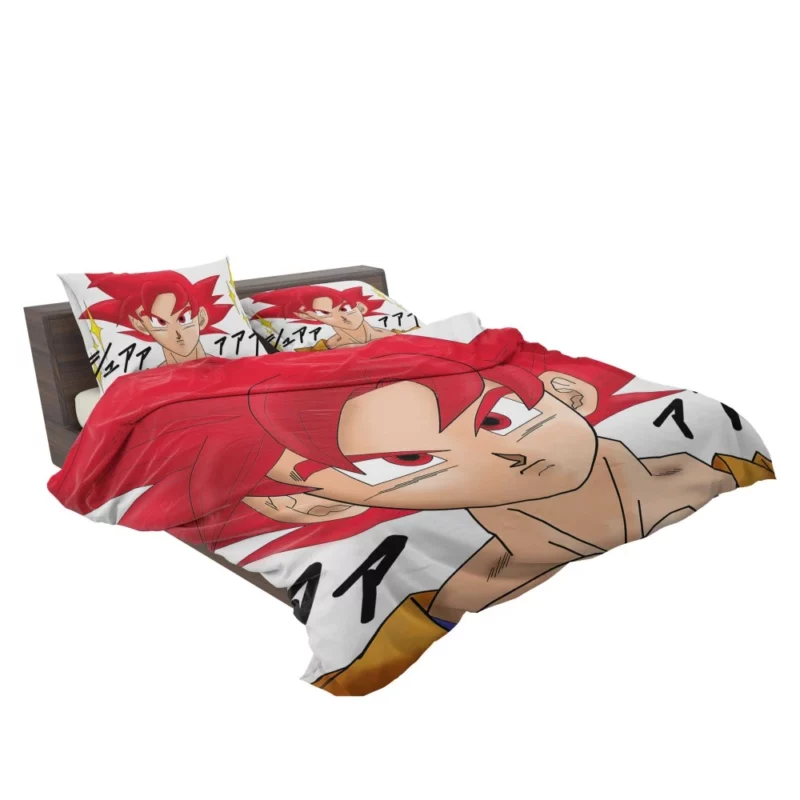 Goku SSJ God Power Divine Might Anime Bedding Set 2