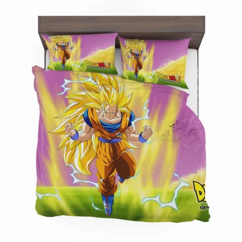 Goku SSJ3 Power Epic Ascension Anime Bedding Set 1