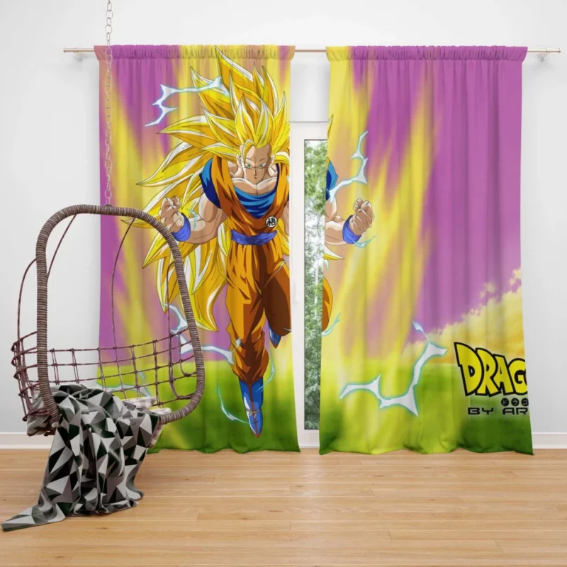 Goku SSJ3 Power Epic Ascension Anime Curtain