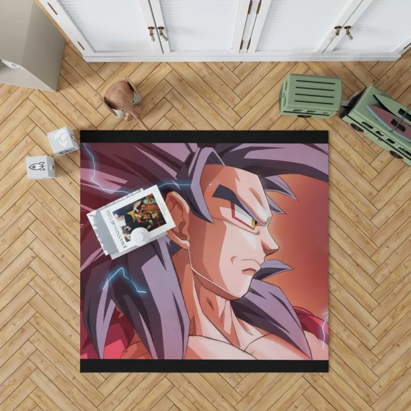 Goku SSJ4 Transformation Unleashed Might Anime Rug