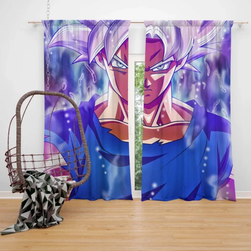 Goku Silver Instinct Apex Transformation Anime Curtain