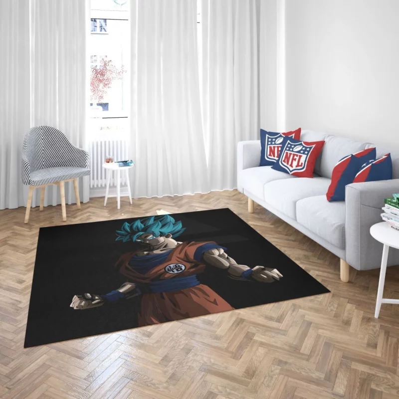 Goku Super Saiyan Blue Triumph Anime Rug 2