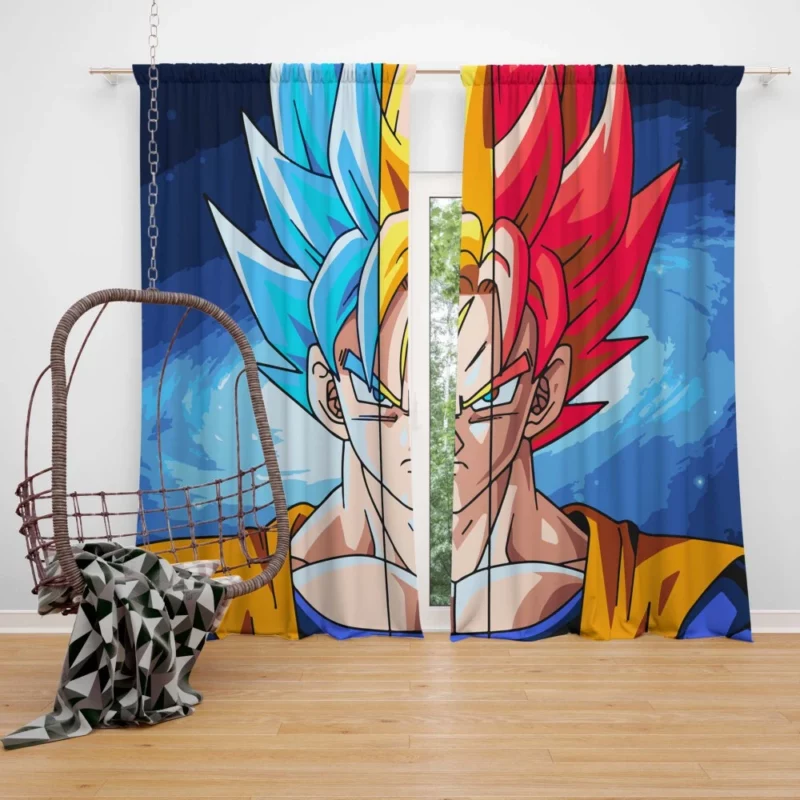 Goku Super Saiyan Saga Anime Curtain