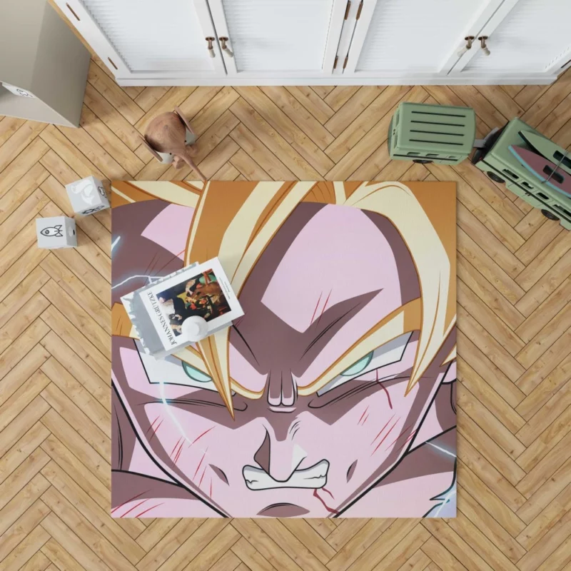 Goku Super Saiyan Saga Chronicles Anime Rug