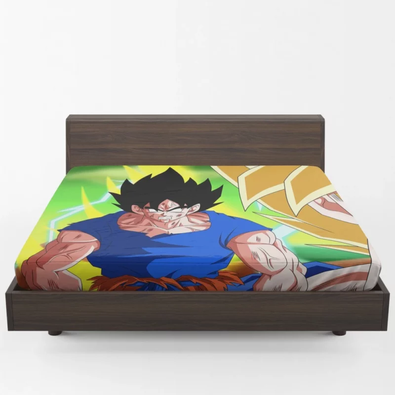 Goku Thrilling Quest Through Time Anime Fitted Sheet 1