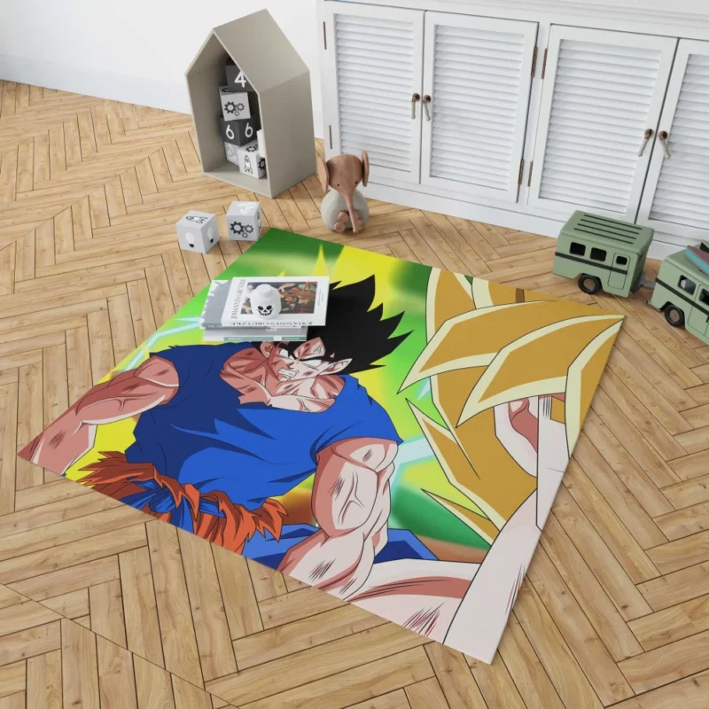 Goku Thrilling Quest Through Time Anime Rug 1