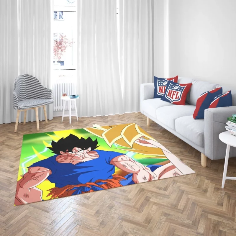 Goku Thrilling Quest Through Time Anime Rug 2