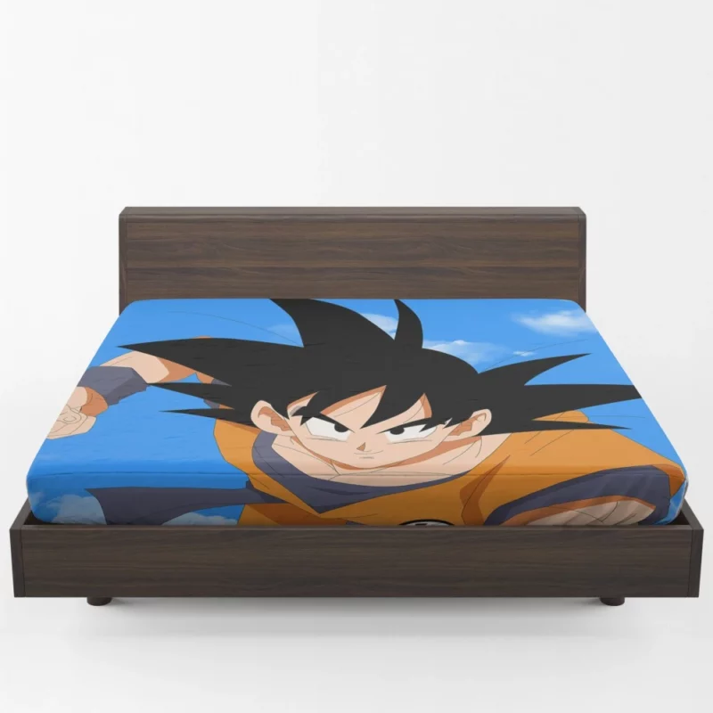 Goku Transcendent Power Unleashed Anime Fitted Sheet 1