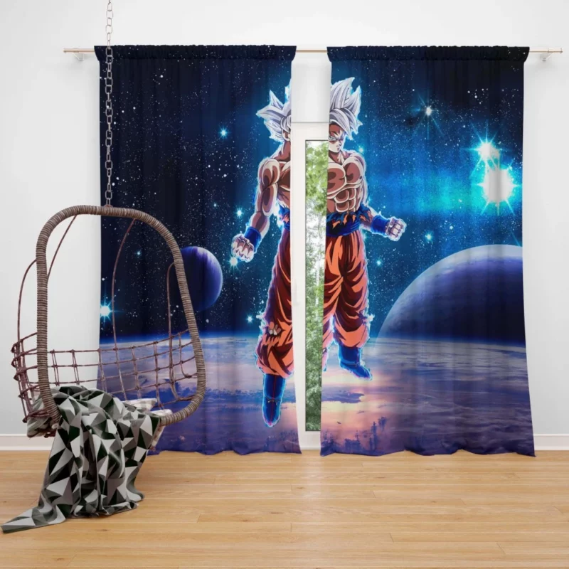 Goku Ultimate Form and Mastery Anime Curtain