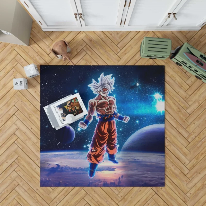 Goku Ultimate Form and Mastery Anime Rug