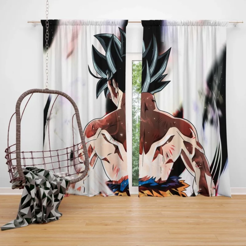 Goku Ultimate Power and Saiyan Valor Anime Curtain