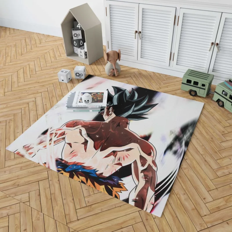 Goku Ultimate Power and Saiyan Valor Anime Rug 1