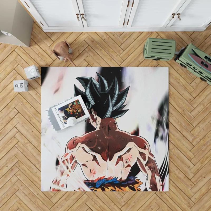 Goku Ultimate Power and Saiyan Valor Anime Rug