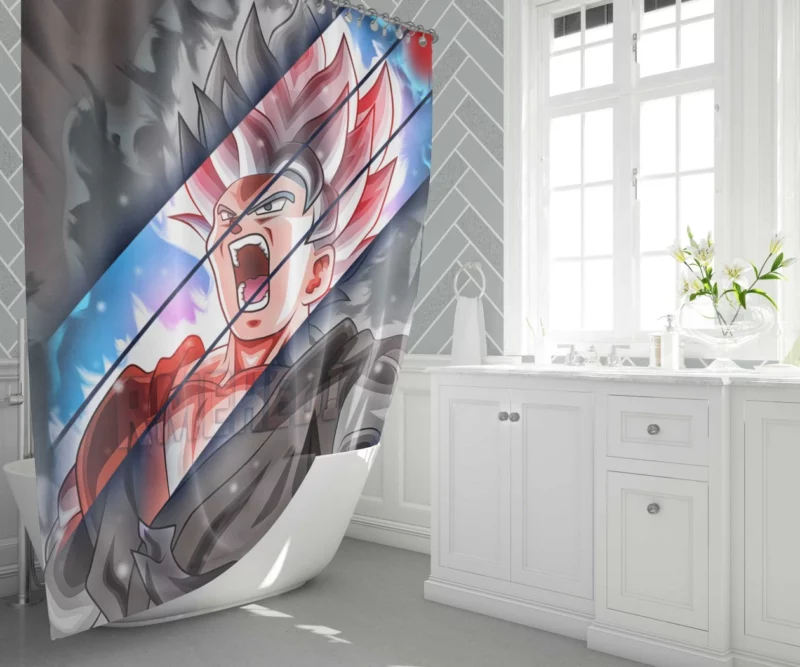 Goku Ultimate State Ultra Instinct Anime Shower Curtain 1