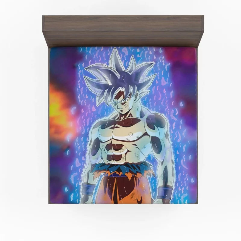 Goku Ultimate UI Flawless Dominance Anime Fitted Sheet