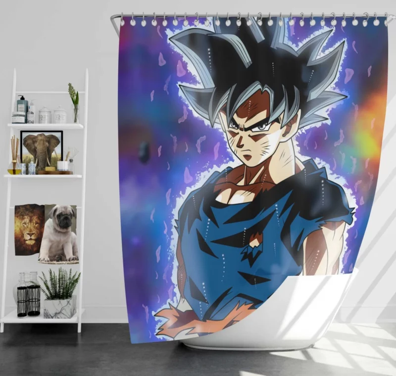 Goku Ultra Instinct Complete Mastery Anime Shower Curtain