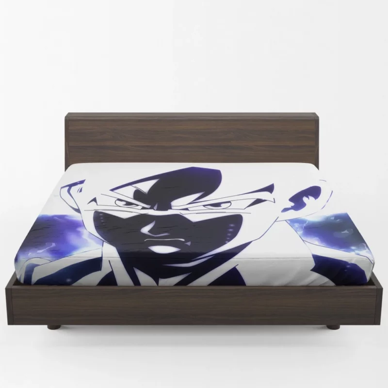 Goku Ultra Instinct Form Emerges Anime Fitted Sheet 1