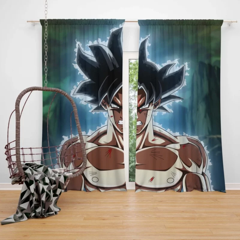 Goku Ultra Instinct Unleashed Power Anime Curtain