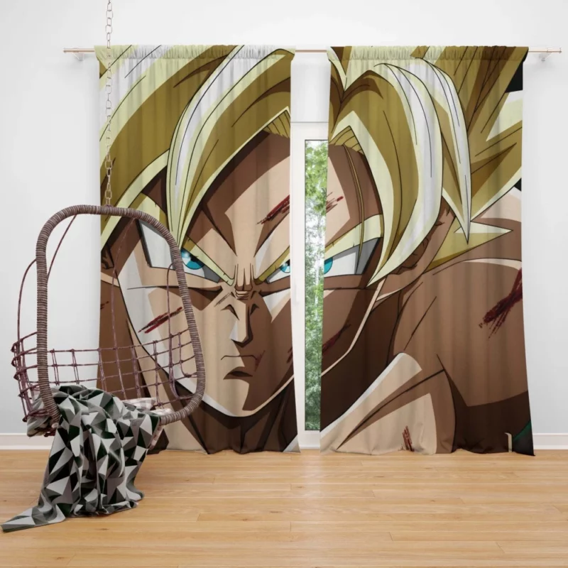 Goku Unleashed A Dragon Ball Tale Anime Curtain